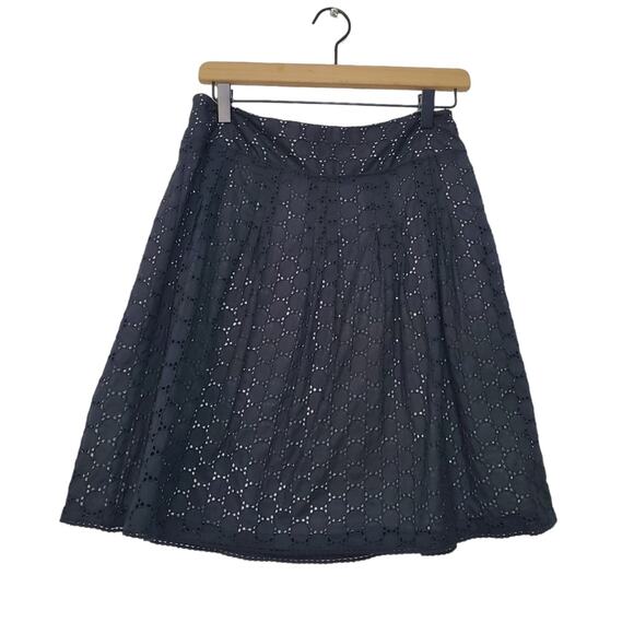 Ann Taylor | Petites | Lasercut Pattern Skater Skirt - Picture 2 of 5